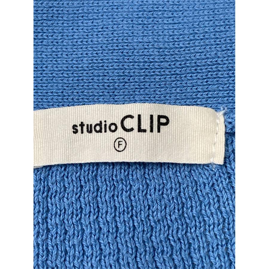 studio CLIP スタディオクリップ カーディガン/ボレロ F ブルー コットン 無地 ミドル丈 長袖 レディース | studio CLIP | 03