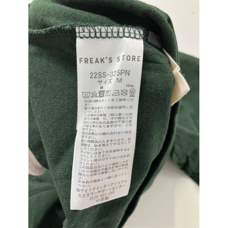 FREAK'S STORE フリークスストア Tシャツ/カットソー M グリーン 前面プリント ブランドロゴ ミドル丈 半袖 メンズ レディース | FREAK'S STORE | 04