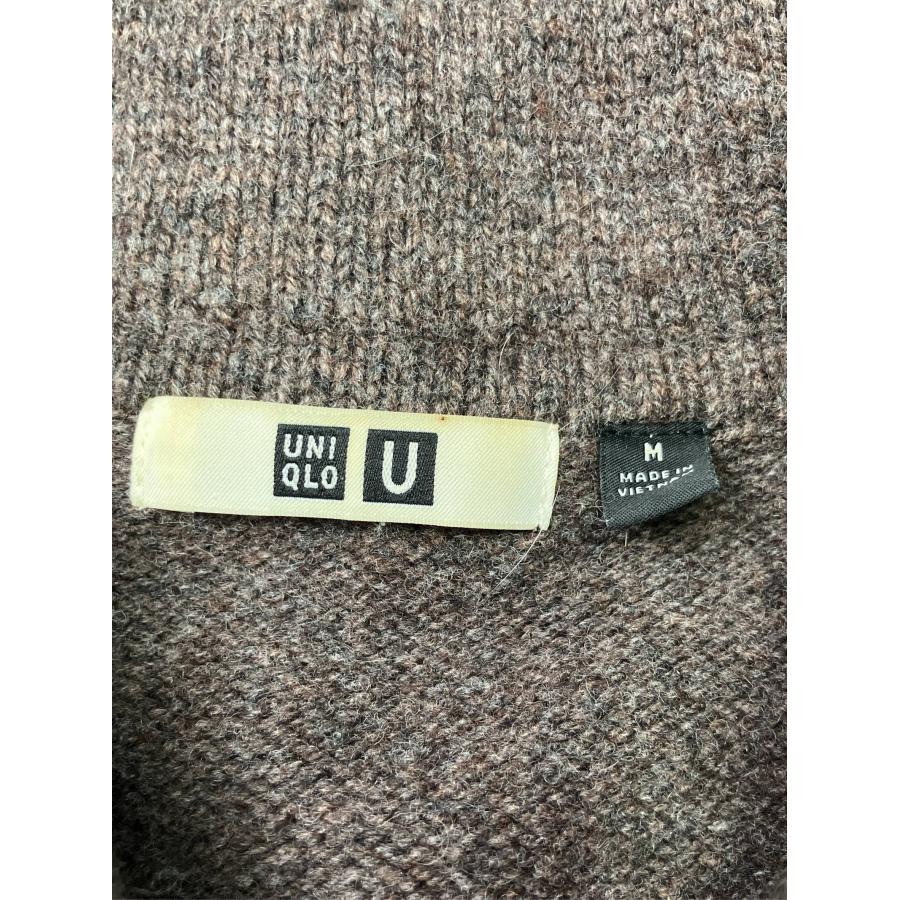 UNIQLO U ユニクロユー カーディガン/ボレロ M ブラウン ウール・ニット 無地 ミドル丈 長袖 メンズ |  | 02