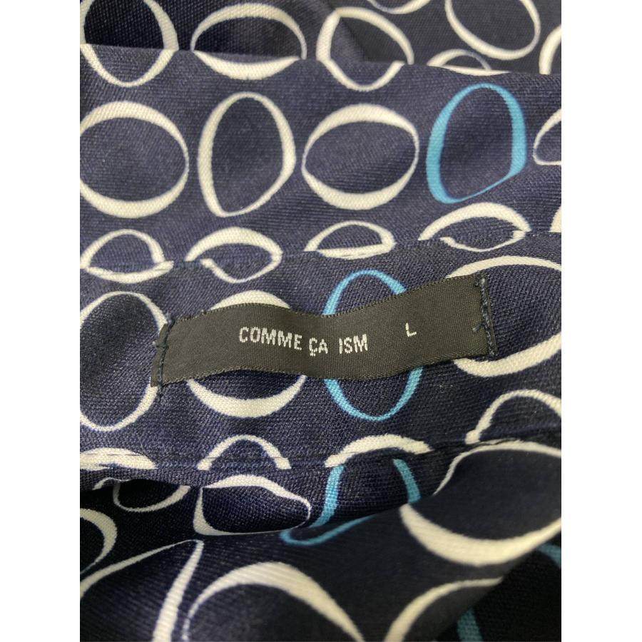 COMME CA ISM コムサイズム シャツワンピース L ネイビー その他総柄 半袖 ひざ丈 レディース | COMME CA ISM | 03