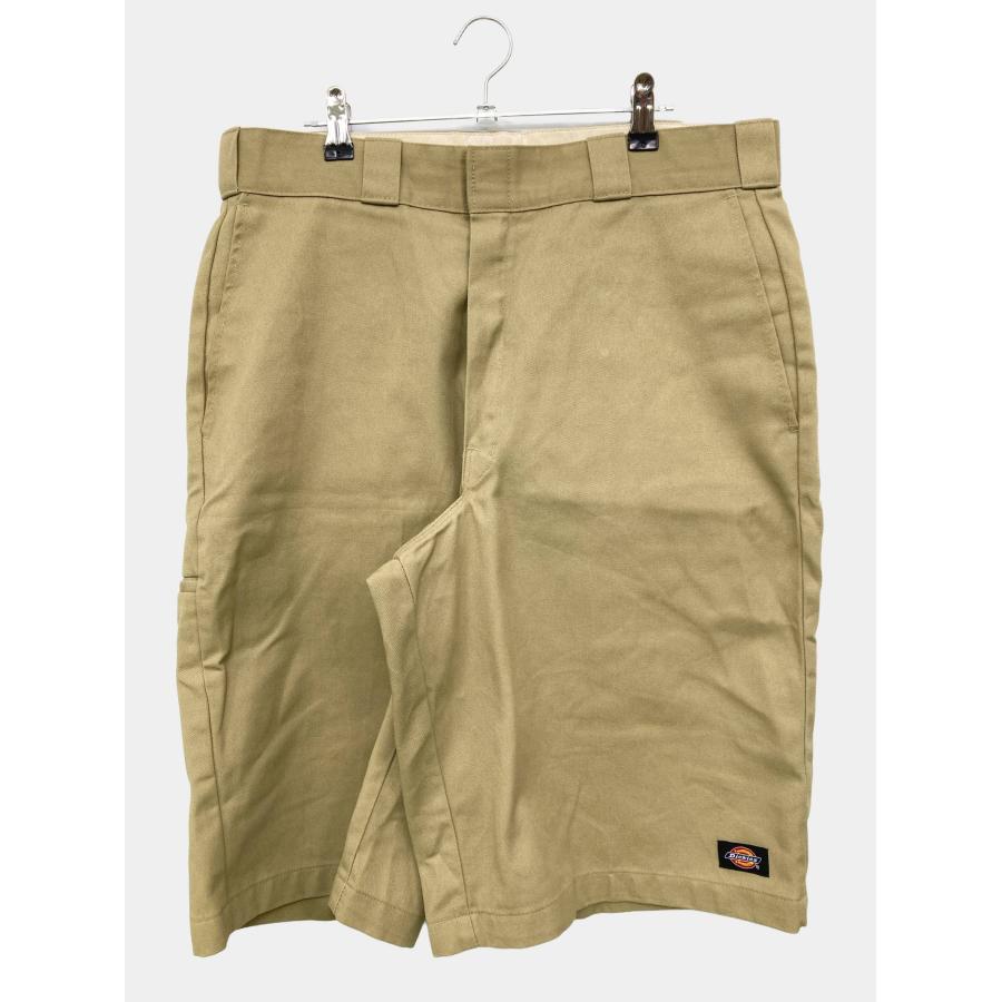 Dickies ディッキーズ チノパンツ 34 ベージュ ハーフ・ひざ丈 コットン 無地 ワンポイント ブランドロゴ ワイド・ルーズ メンズ | Dickies