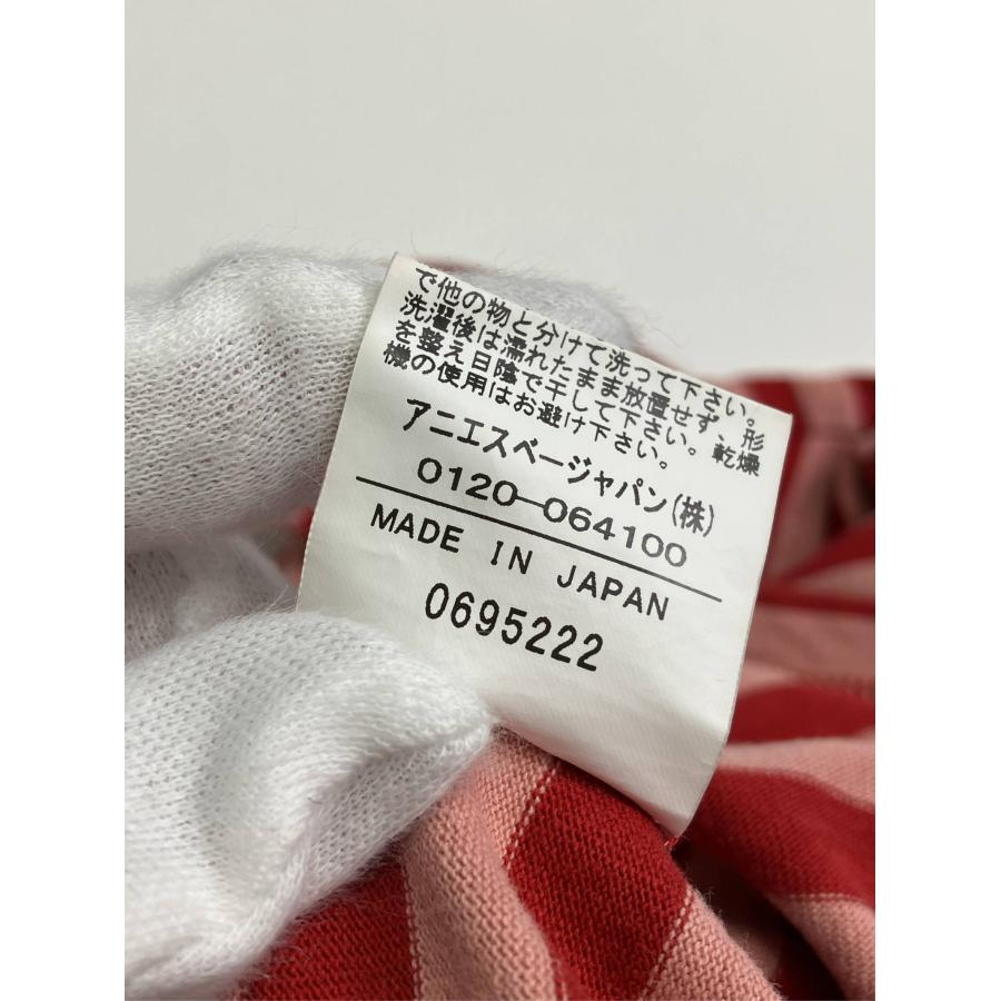 agns b. アニエスベー Tシャツ/カットソー 2 レッド ボーダー柄 ミドル丈 半袖 クルーネック(丸首) メンズ |  | 05