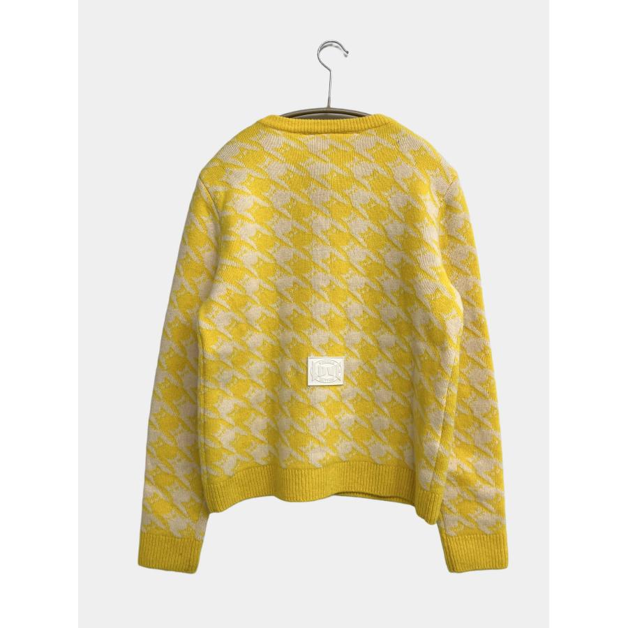 pushBUTTON ニット/セーター S イエロー ウール・ニット その他総柄 ミドル丈 長袖 クルーネック(丸首) レディース |  | 01