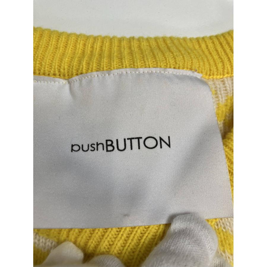 pushBUTTON ニット/セーター S イエロー ウール・ニット その他総柄 ミドル丈 長袖 クルーネック(丸首) レディース |  | 02