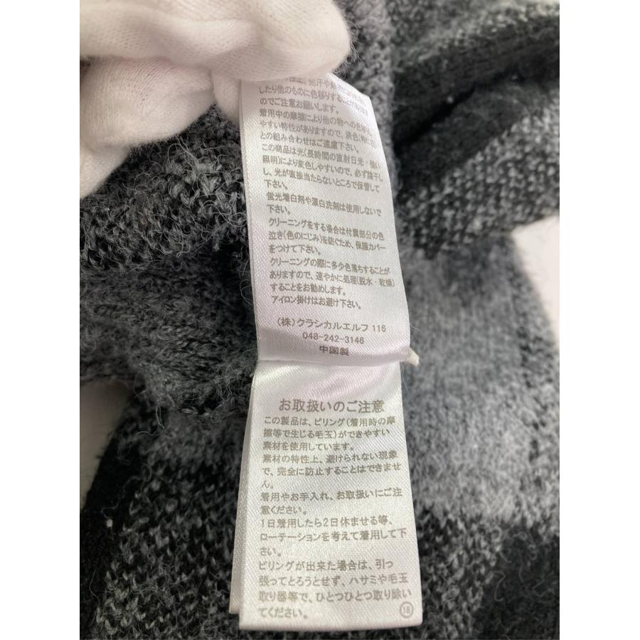 JaVa ジャバ ニット/セーター M グレー ナイロン チェック柄 ミドル丈 長袖 クルーネック(丸首) レディース |  | 05