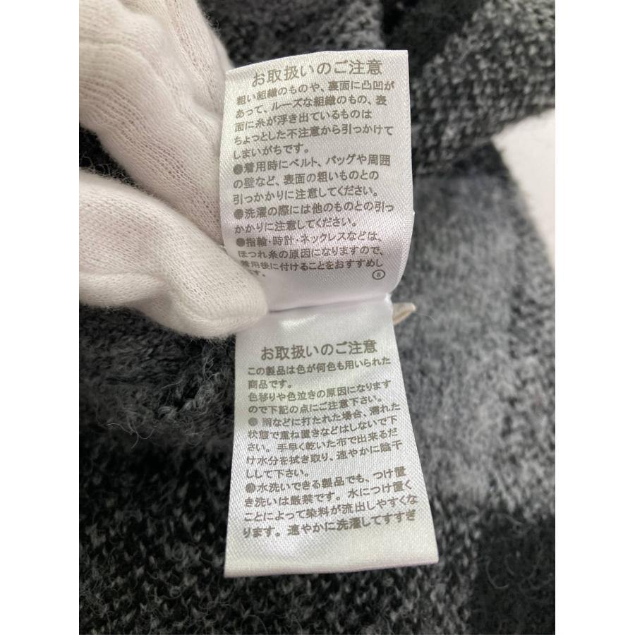 JaVa ジャバ ニット/セーター M グレー ナイロン チェック柄 ミドル丈 長袖 クルーネック(丸首) レディース |  | 06
