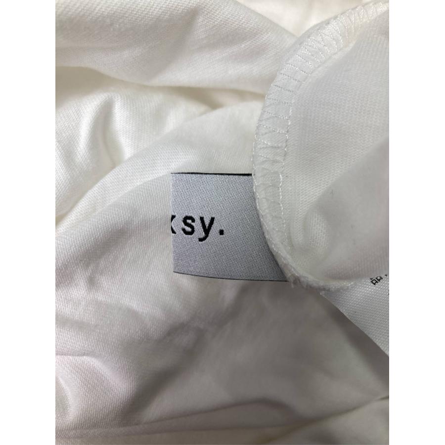 forksy. フォルクシー Tシャツ/カットソー FREE ホワイト 無地 フリル リボン ミドル丈 半袖 クルーネック(丸首) レディース | forksy. | 03