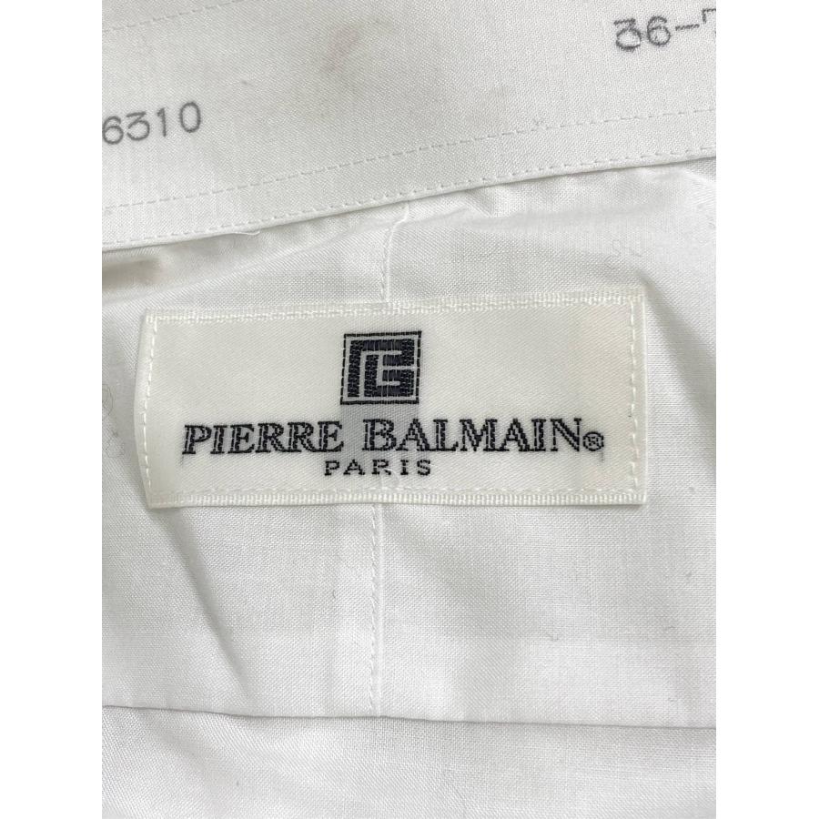 pierre balmain ピエールバルマン ビジネスシャツ 36-78 ホワイト 無地 長袖 レギュラーカラー メンズ |  | 02