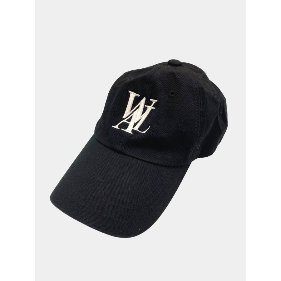 WOOALONG ウアロン キャップ S ブラック コットン ベースボール メンズ レディース | WOOALONG
