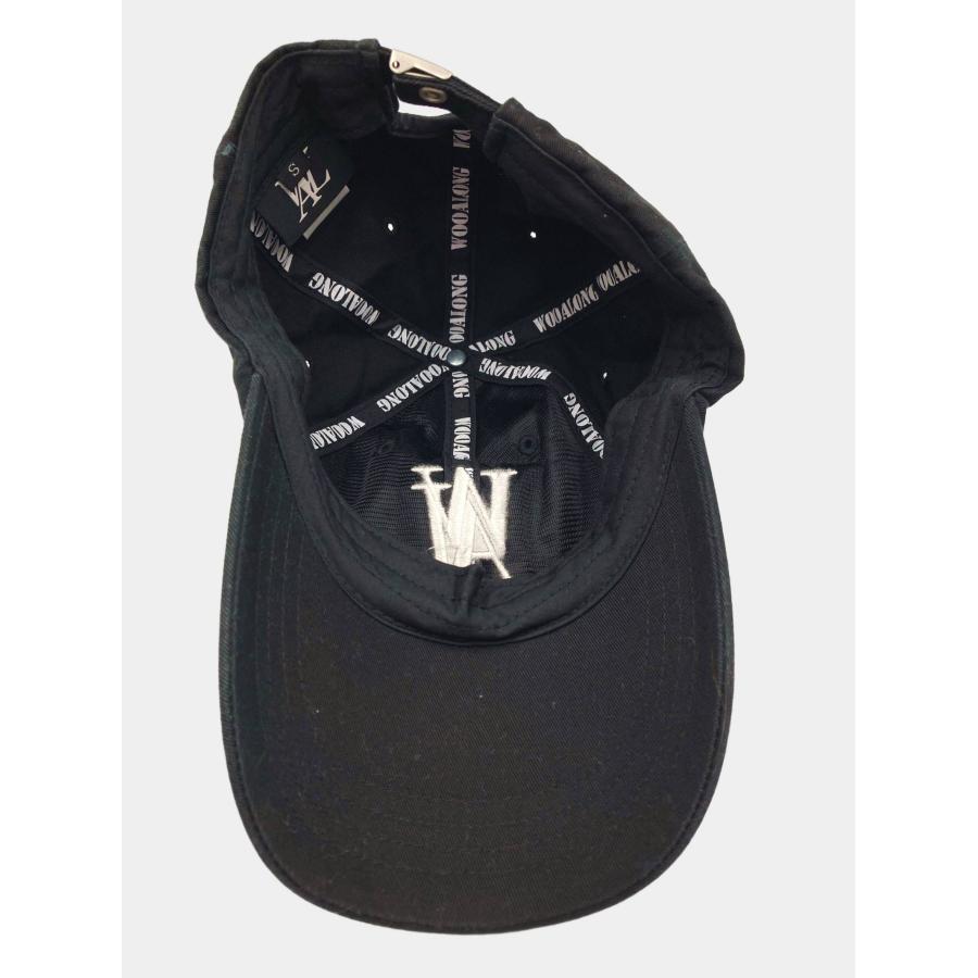 WOOALONG ウアロン キャップ S ブラック コットン ベースボール メンズ レディース | WOOALONG | 03