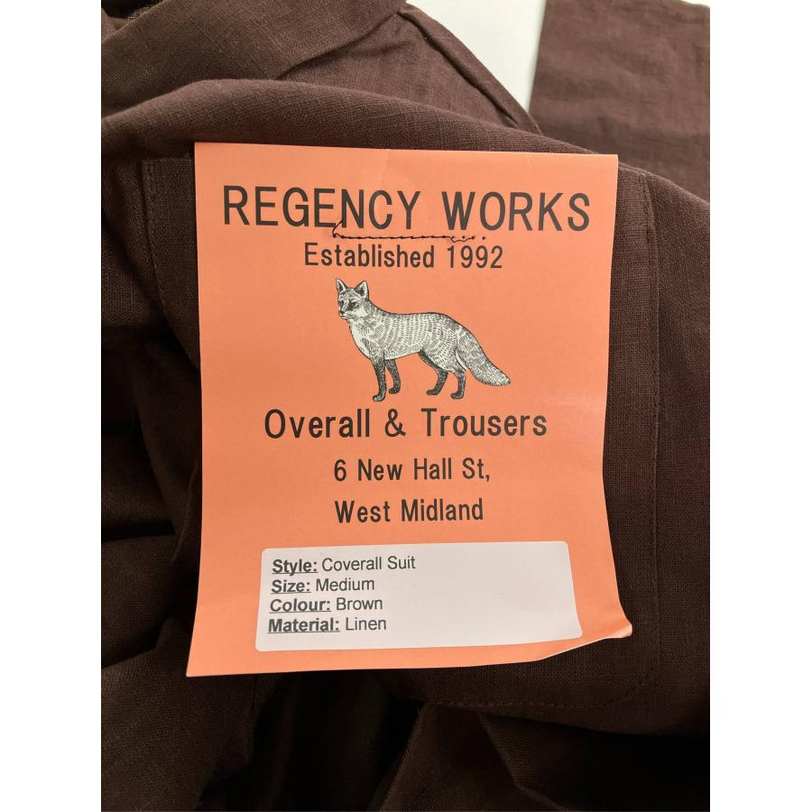 REGENCY WORKS つなぎ/オールインワン M ブラウン フルレングス リネン・麻 メンズ | REGENCY WORKS | 05
