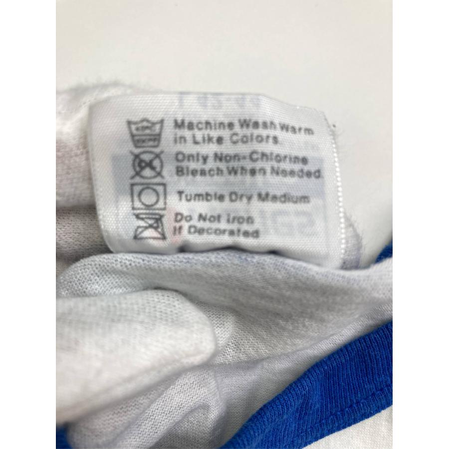Hanes ヘインズ Tシャツ/カットソー L 42-44 ホワイト 無地 ワンポイント ライン柄 ミドル丈 半袖 クルーネック(丸首) メンズ | Hanes | 04
