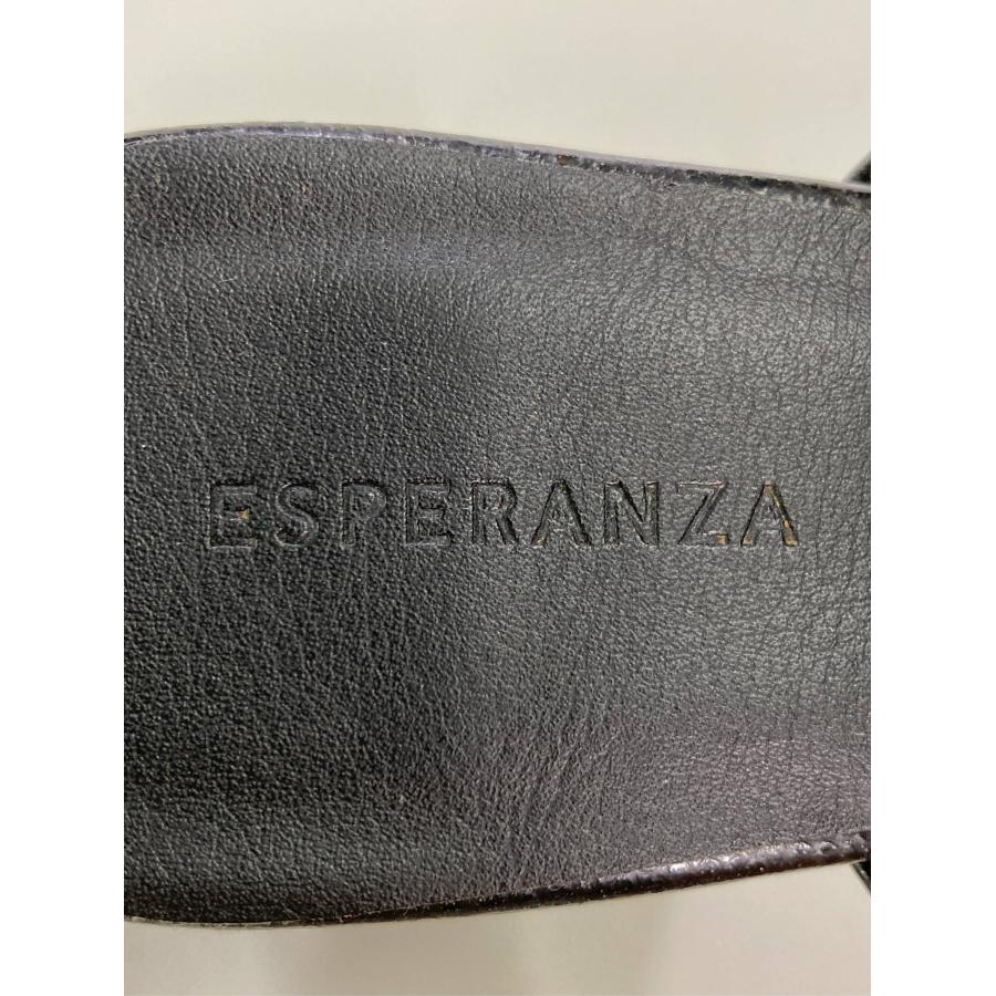 ESPERANZA エスペランサ サンダル M ブラック 合成皮革/人工皮革 太ヒール ストラップあり ミュールサンダル レディース | ESPERANZA | 04
