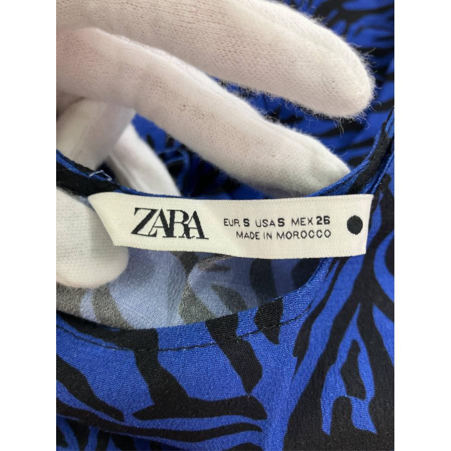 ZARA ザラ ワンピース S ブルー その他総柄 長袖 ロング・マキシ丈 タイト レディース | ZARA | 02