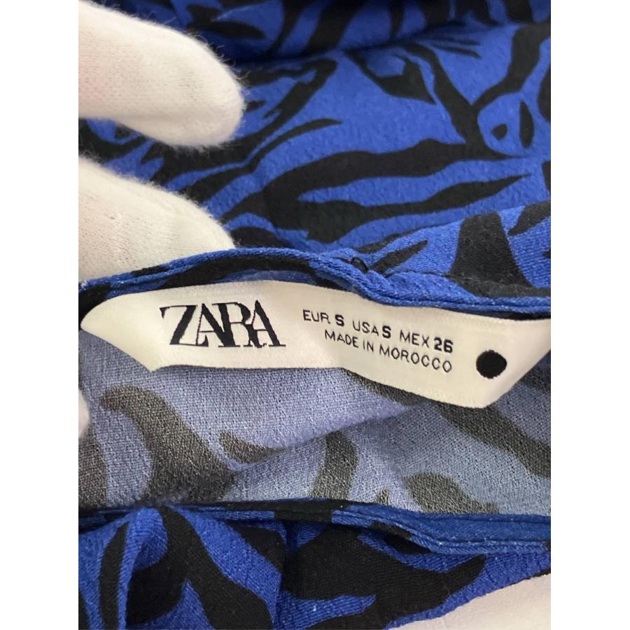 ZARA ザラ ワンピース S ブルー その他総柄 長袖 ロング・マキシ丈 タイト レディース | ZARA | 03
