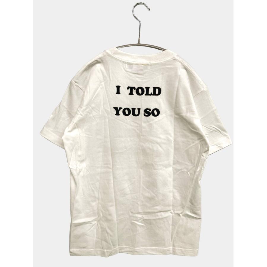 I AM NOT ARCHITECT Tシャツ/カットソー S ホワイト 無地 前面プリント バックプリント ミドル丈 半袖 レディース |  | 01