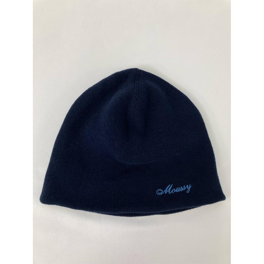 MOUSSY マウジー ニットキャップ/ビーニー FREE ネイビー レディース | MOUSSY