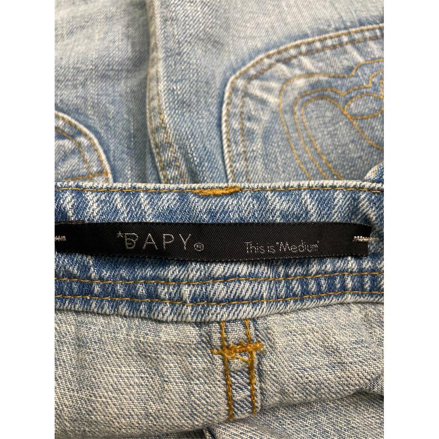 BAPY ジャンパースカート ブルー デニム コットン 刺繍 ショート・ミニ丈 タイト レディース | BAPY | 02