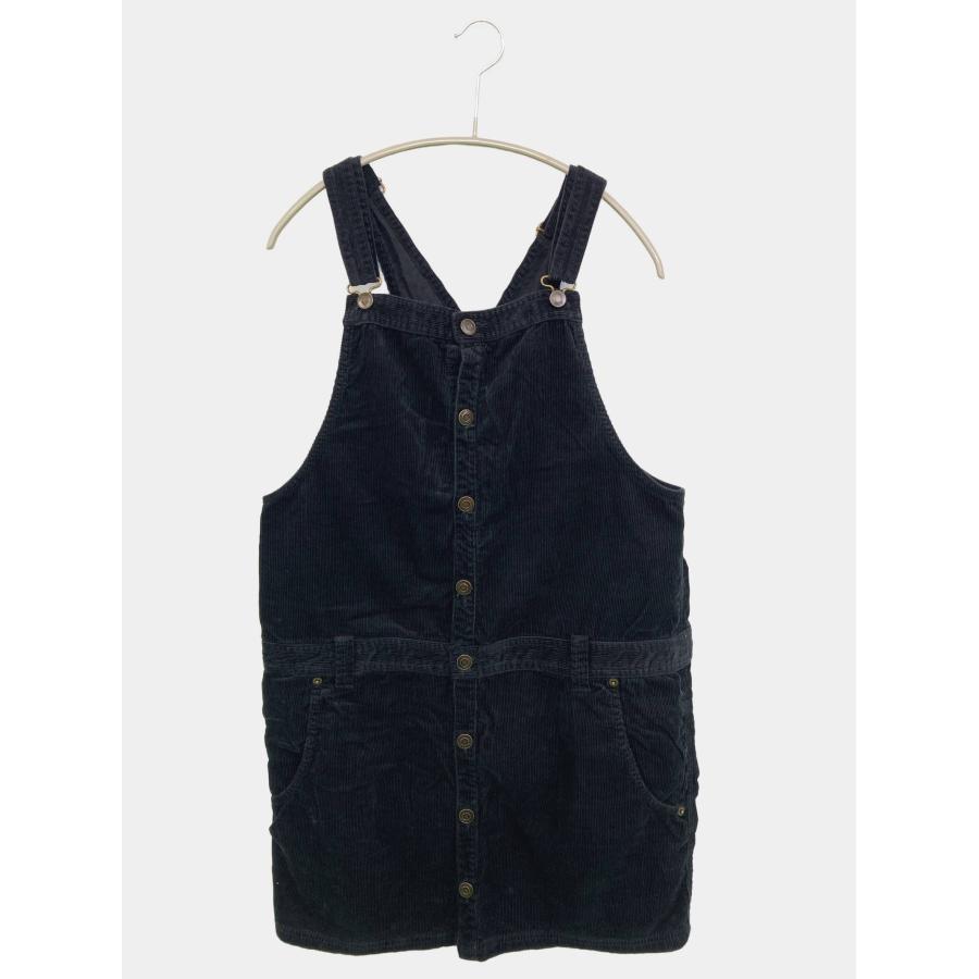 Wears inc ウェアーズインク ジャンパースカート F ブラック コットン コーデュロイ 無地 ショート・ミニ丈 タイト レディース | 