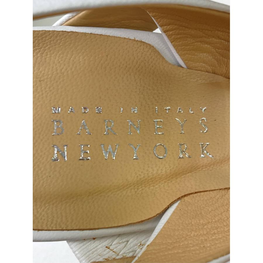 BARNEYS NEWYORK バーニーズニューヨーク サンダル 38 ホワイト 無地 太ヒール ストラップあり レディース | BARNEYS NEWYORK | 04