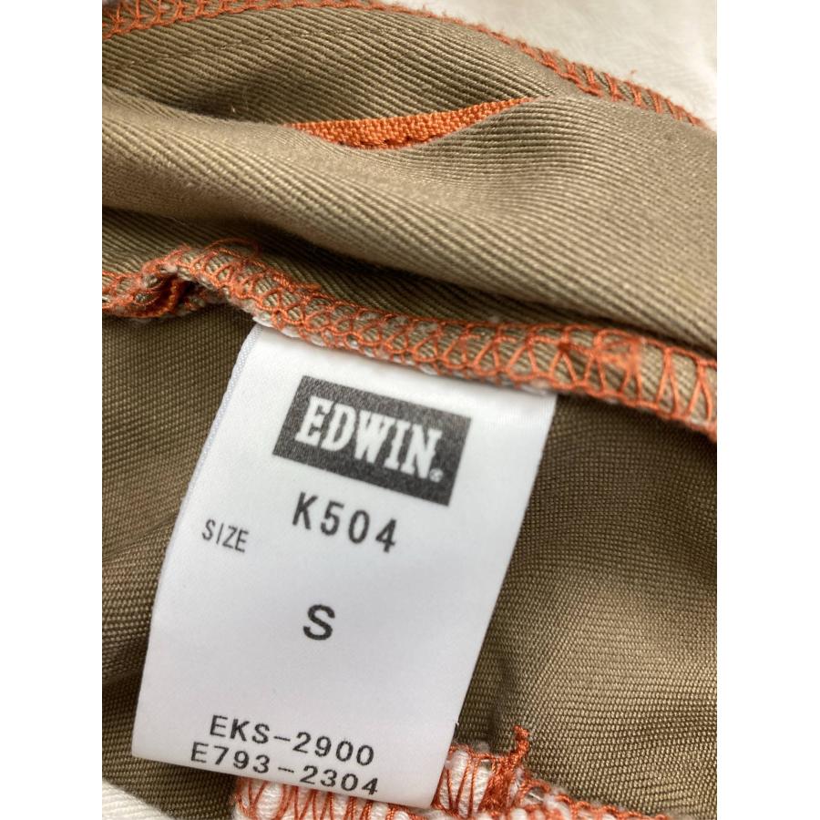 EDWIN エドウィン チノパンツ S ベージュ フルレングス 無地 ワンポイント スタンダード ストレート レギュラー メンズ | EDWIN | 02
