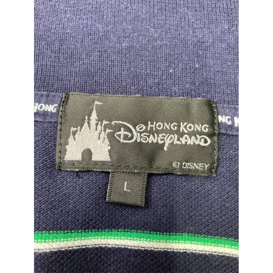 Disneyland ディズニーランド ポロシャツ L ネイビー ボーダー柄 半袖 メンズ レディース |  | 02