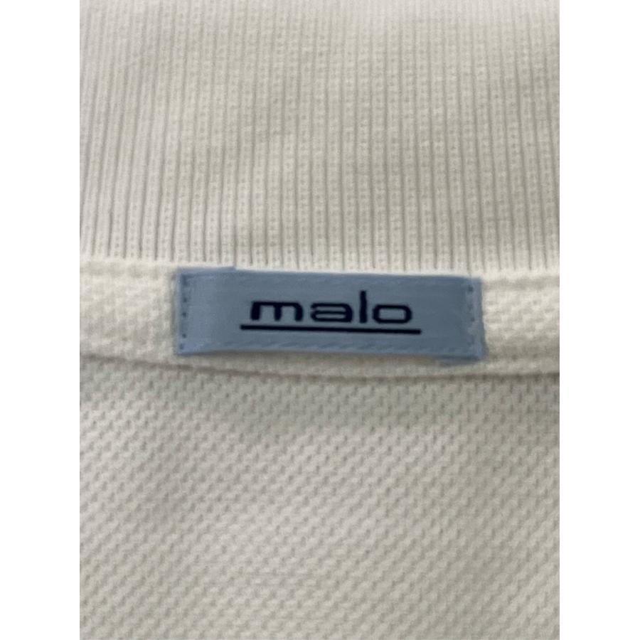 malo ポロシャツ ホワイト 無地 ライン柄 半袖 メンズ |  | 02