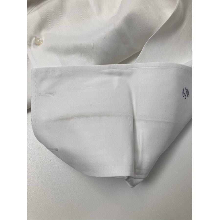 Tailor Fukuoka ビジネスシャツ T.S. ホワイト コットン 無地 長袖 ワイドカラー メンズ |  | 04