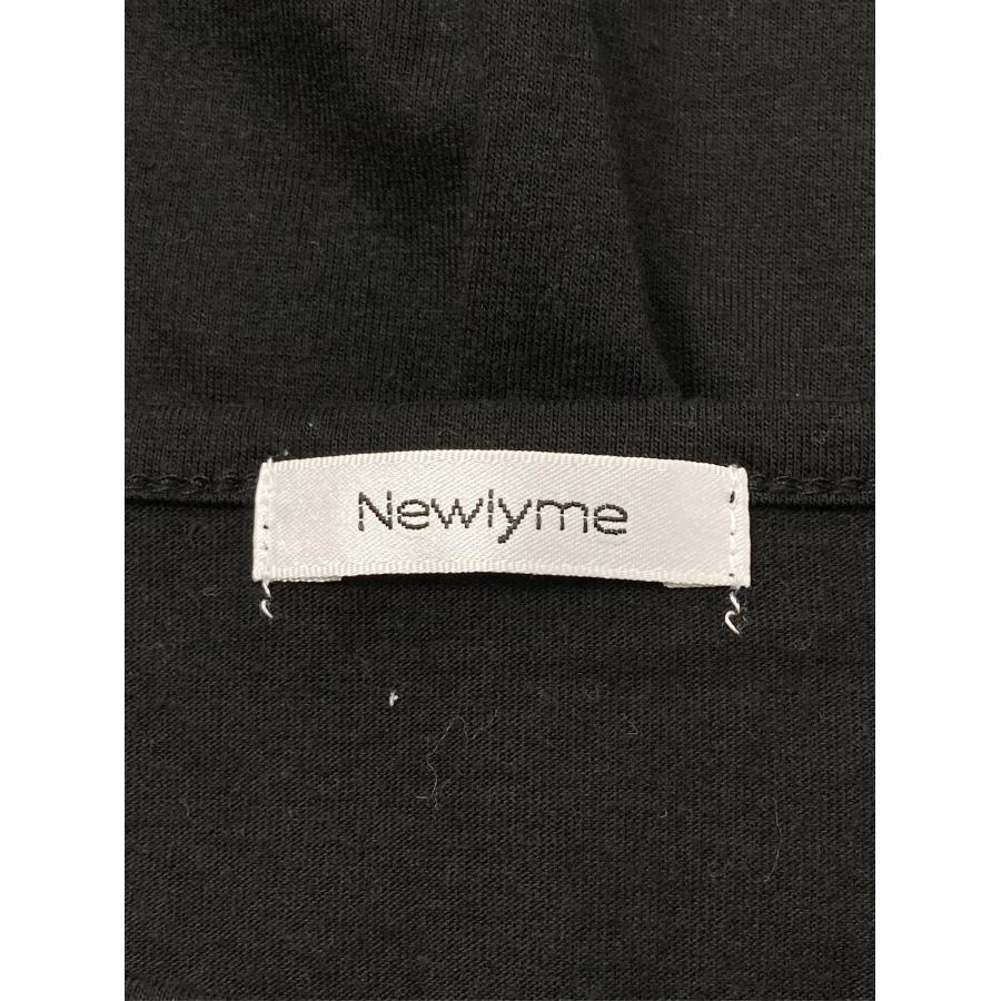 Newlyme ニューリーミー Tシャツ/カットソー L ブラック 無地 ミドル丈 長袖 ボートネック レディース | Newlyme | 02