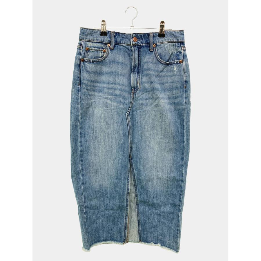 GAP ギャップ デニムスカート 28 ブルー ひざ丈 タイト レディース | GAP