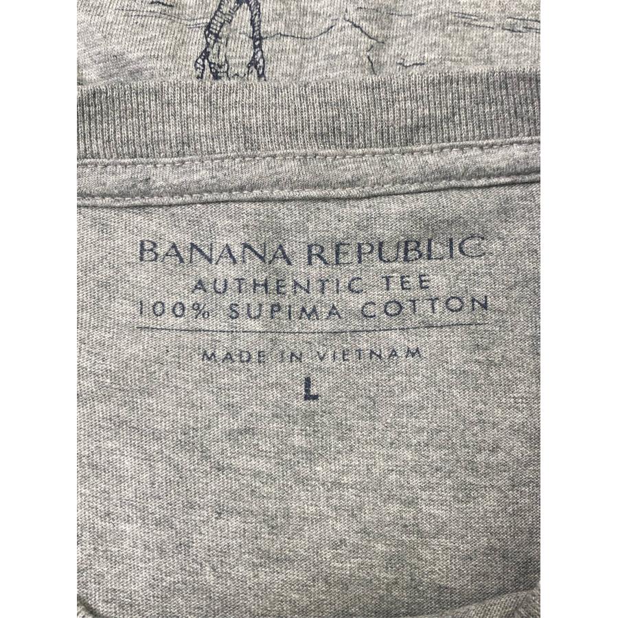 BANANA REPUBLIC バナナリパブリック Tシャツ/カットソー L グレー その他総柄 ミドル丈 半袖 クルーネック(丸首) メンズ | BANANA REPUBLIC | 02