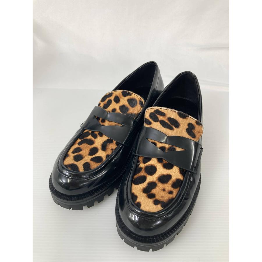 ZARA ザラ ローファー 37 レオパード柄 〜3cm コインローファー レディース | ZARA