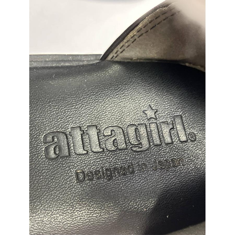 attagirl サンダル L ブラック 無地 厚底 ストラップあり レースアップ レディース | attagirl | 04