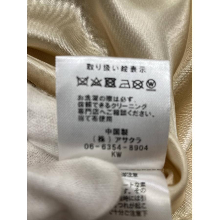 ワンピース M イエロー ナイロン レース 無地 長袖 ロング・マキシ丈 フレア レディース |  | 02