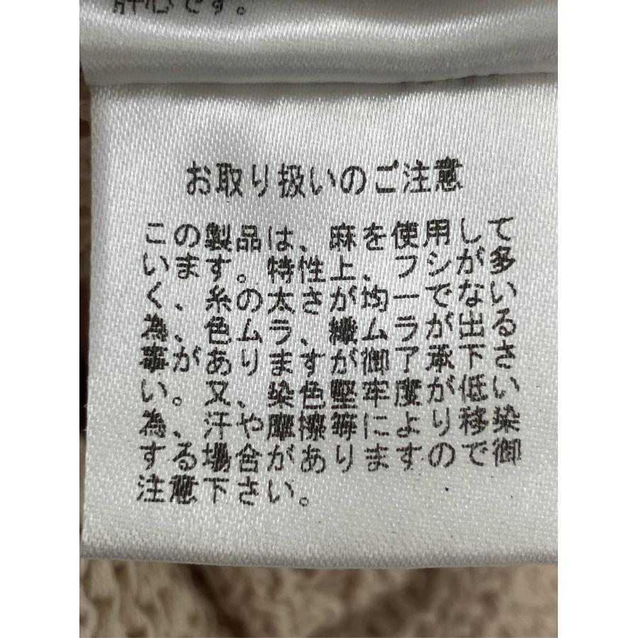 Rdevushka ニット/セーター F ベージュ コットン ナイロン リネン・麻 無地 ライン柄 ミドル丈 半袖 クルーネック(丸首) レディース |  | 08