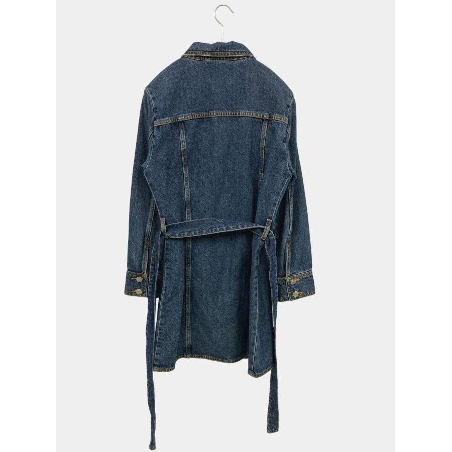 ZARA ザラ シャツワンピース XS ネイビー デニム コットン 無地 長袖 ひざ丈 レディース | ZARA | 01