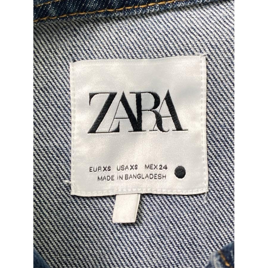 ZARA ザラ シャツワンピース XS ネイビー デニム コットン 無地 長袖 ひざ丈 レディース | ZARA | 02