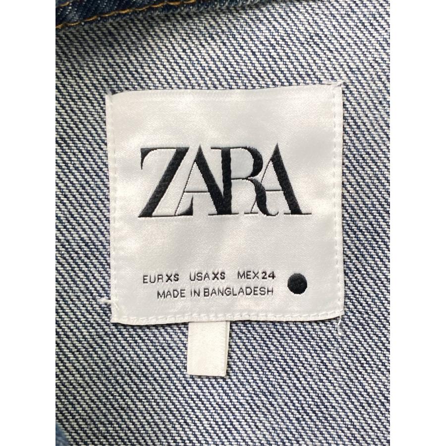 ZARA ザラ シャツワンピース XS ネイビー デニム コットン 無地 長袖 ひざ丈 レディース | ZARA | 03