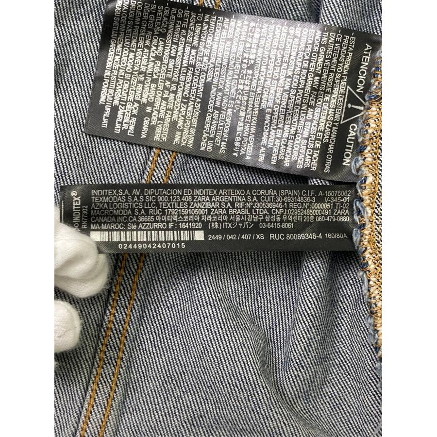 ZARA ザラ シャツワンピース XS ネイビー デニム コットン 無地 長袖 ひざ丈 レディース | ZARA | 04
