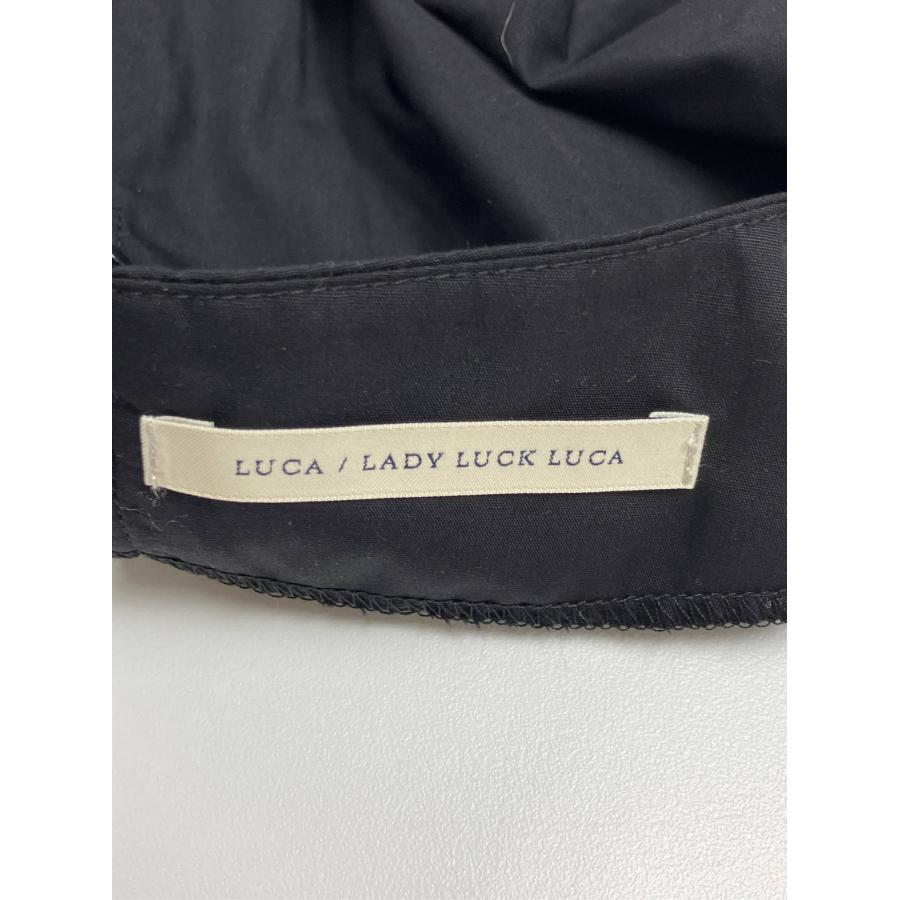 LUCA / LADY LUCK LUCA シャツ/ブラウス ブラック コットン 無地 ショート丈 半袖 ノーカラー レディース |  | 02
