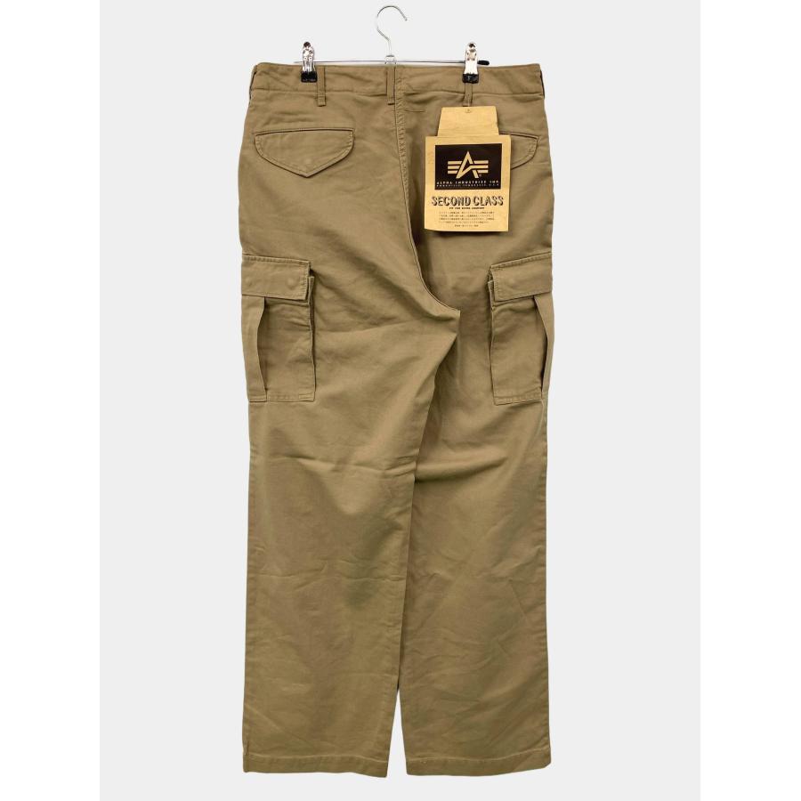 ALPHA INDUSTRIES INC. アルファインダストリーズ カーゴパンツ LARGE ベージュ フルレングス コットン 無地 メンズ | 