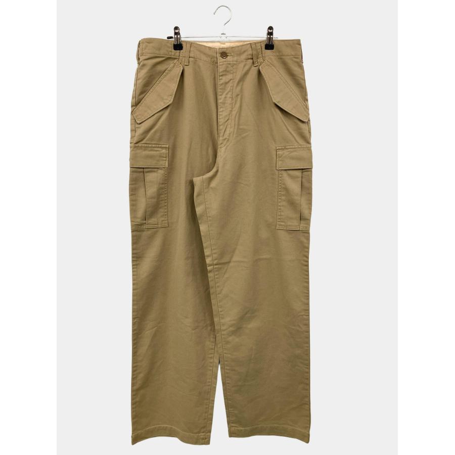 ALPHA INDUSTRIES INC. アルファインダストリーズ カーゴパンツ LARGE ベージュ フルレングス コットン 無地 メンズ |  | 01