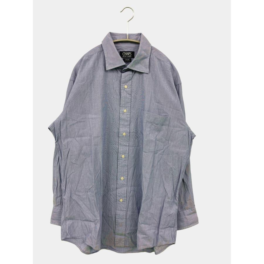 CHAPS RALPH LAUREN チャップスラルフローレン シャツ/ブラウス グレー コットン ストライプ柄 ミドル丈 長袖 メンズ | 