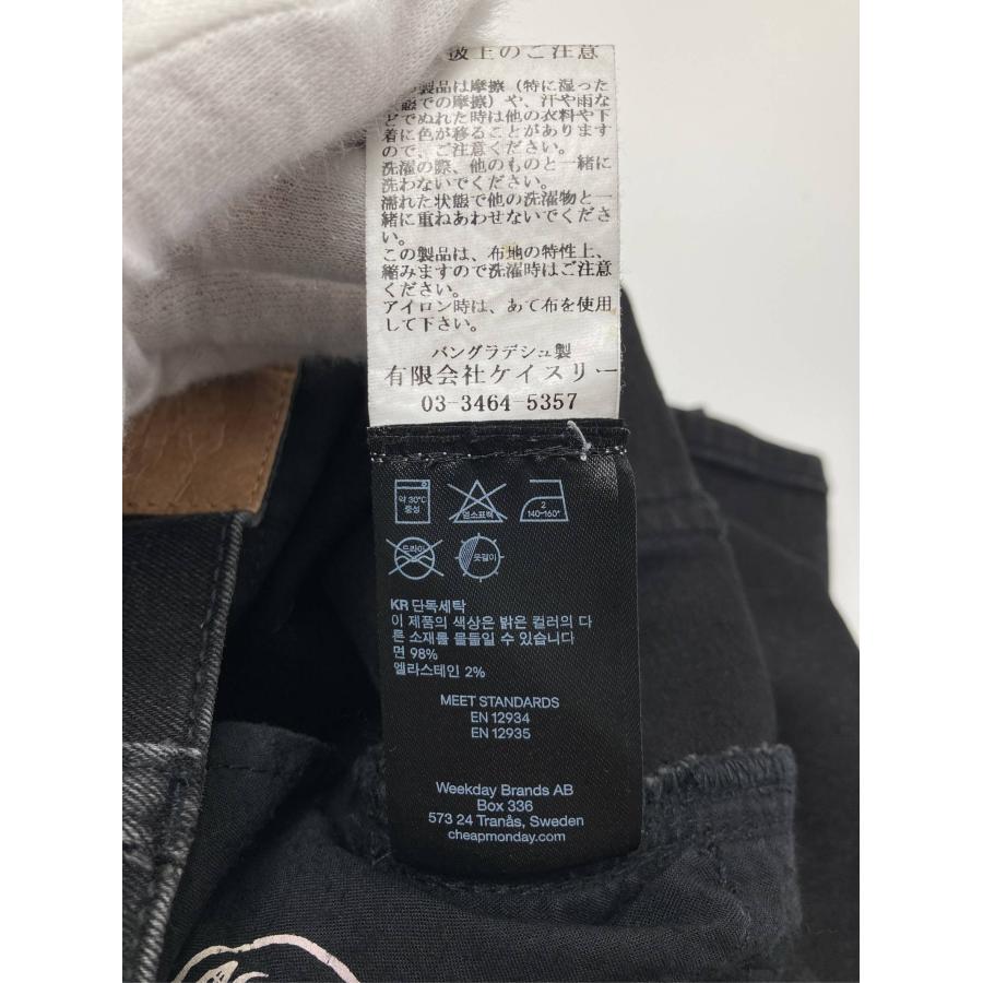 cheap monday デニムパンツ ブラック フルレングス 無地 ワンポイント スキニー・タイト テーパード ローライズ ヴィンテージ メンズ |  | 04