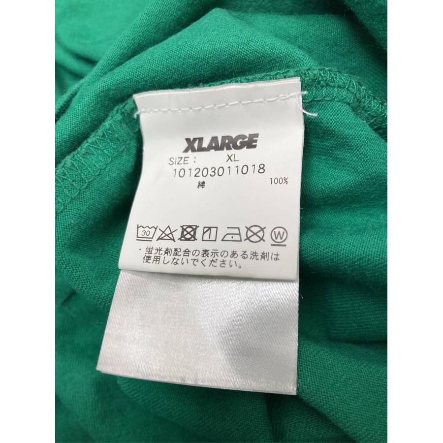 XLARGE エクストララージ Tシャツ/カットソー XL グリーン 無地 前面プリント ワンポイント ミドル丈 長袖 クルーネック(丸首) メンズ | XLARGE | 04