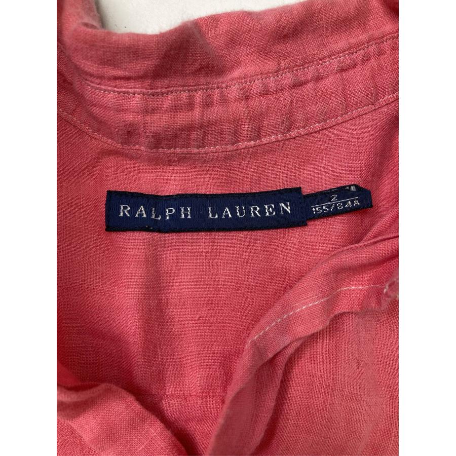 Ralph Lauren ラルフローレン シャツ/ブラウス 2 レッド リネン・麻 無地 ショート丈 半袖 オープンカラー メンズ |  | 02