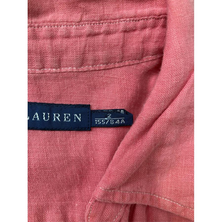Ralph Lauren ラルフローレン シャツ/ブラウス 2 レッド リネン・麻 無地 ショート丈 半袖 オープンカラー メンズ |  | 03