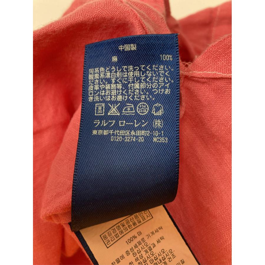 Ralph Lauren ラルフローレン シャツ/ブラウス 2 レッド リネン・麻 無地 ショート丈 半袖 オープンカラー メンズ |  | 04