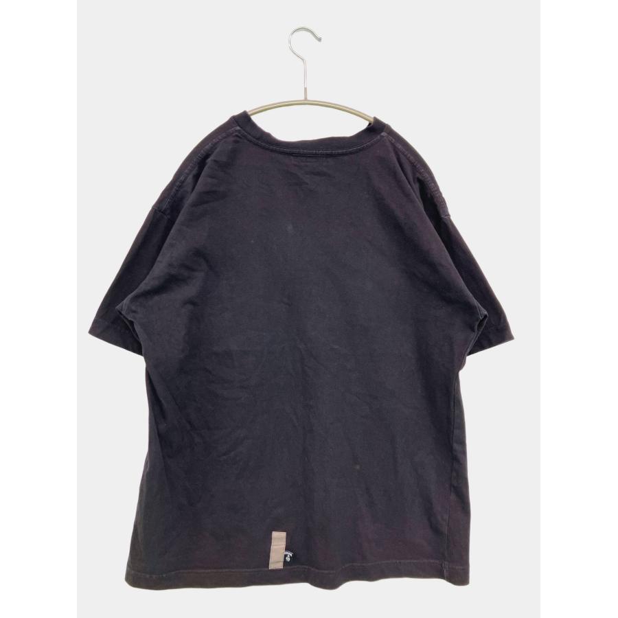 CHARI&CO Tシャツ/カットソー M ブラック 無地 前面プリント ミドル丈 半袖 クルーネック(丸首) メンズ | CHARI&CO | 01