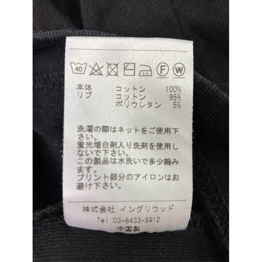 CHARI&CO Tシャツ/カットソー M ブラック 無地 前面プリント ミドル丈 半袖 クルーネック(丸首) メンズ | CHARI&CO | 04
